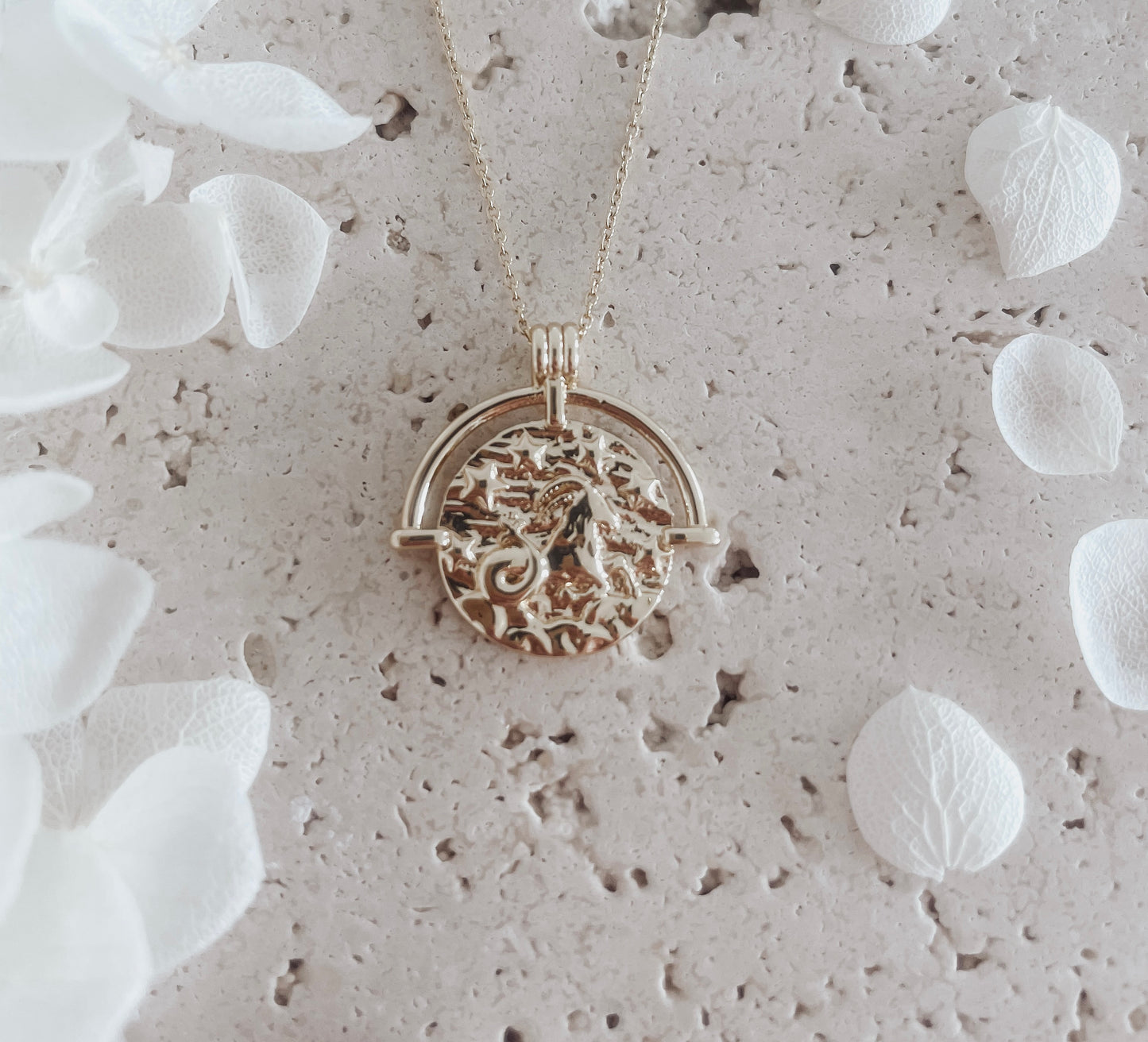 Keandra - 18ct Gold Plated Zodiac Necklace