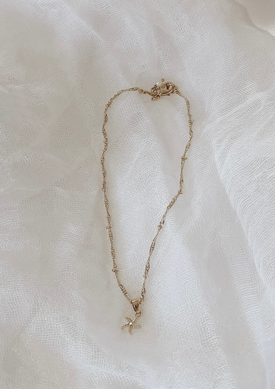 Lona - Gold or Silver Plated Starfish Anklet