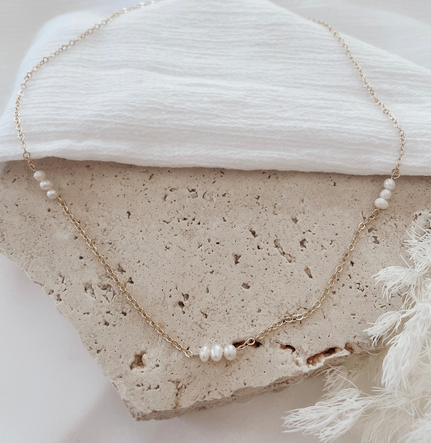 Kealoha - Gold or Silver Plated Pearl Necklace