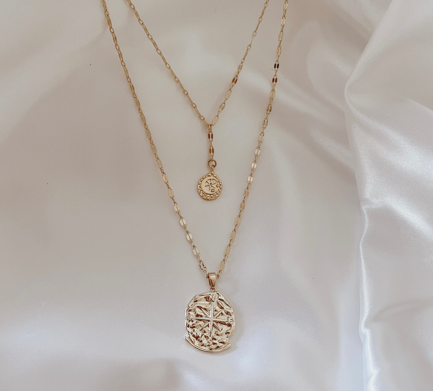 Lolana - Gold or Silver Plated Double Layer Necklace