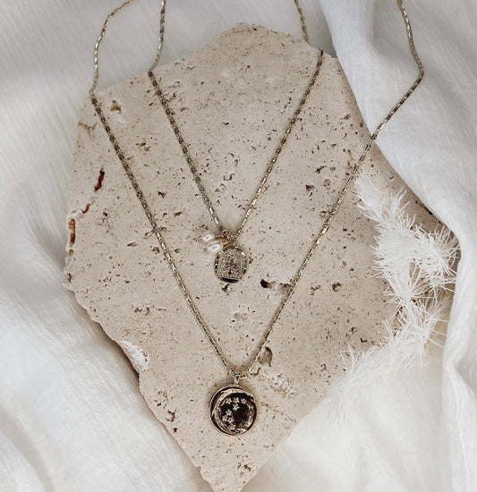 Fleur - Gold or Silver Plated Pearl Necklace
