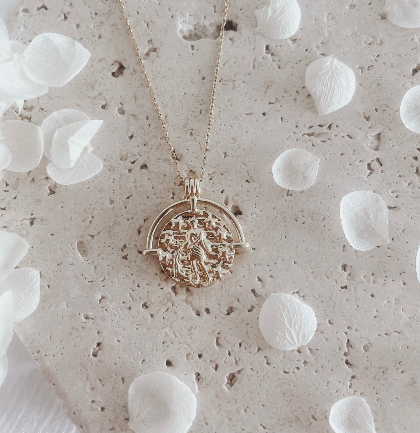 Keandra - 18ct Gold Plated Zodiac Necklace