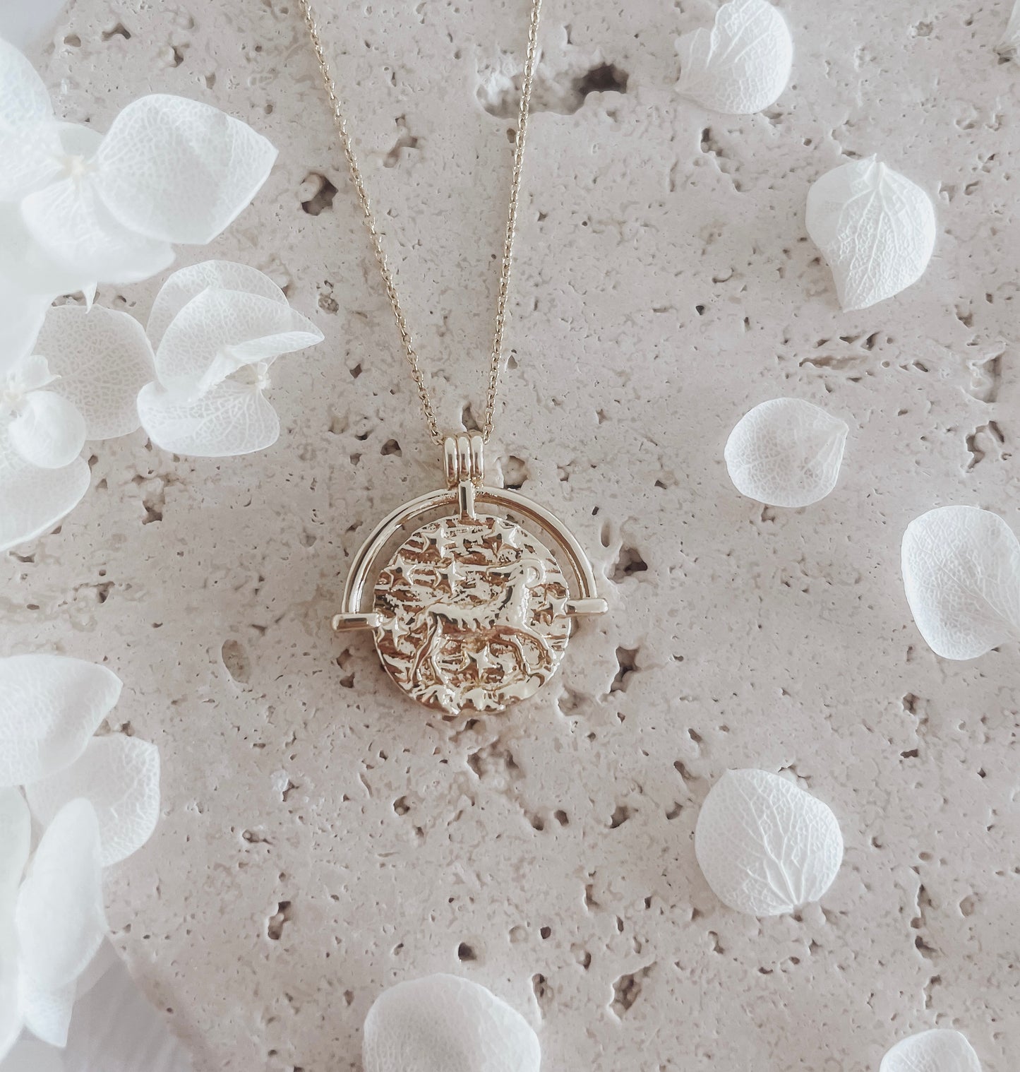 Keandra - 18ct Gold Plated Zodiac Necklace