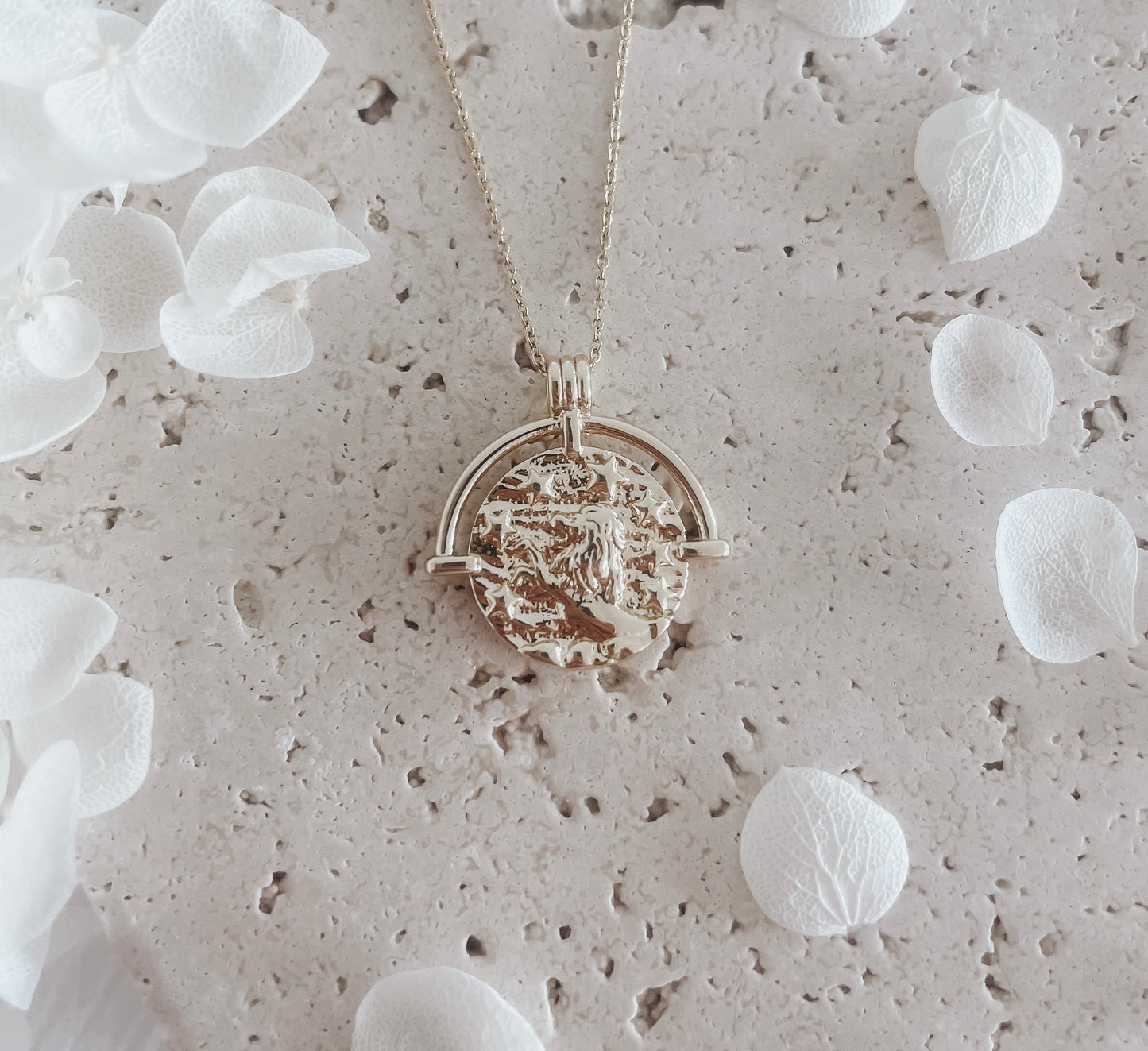 Keandra - 18ct Gold Plated Zodiac Necklace