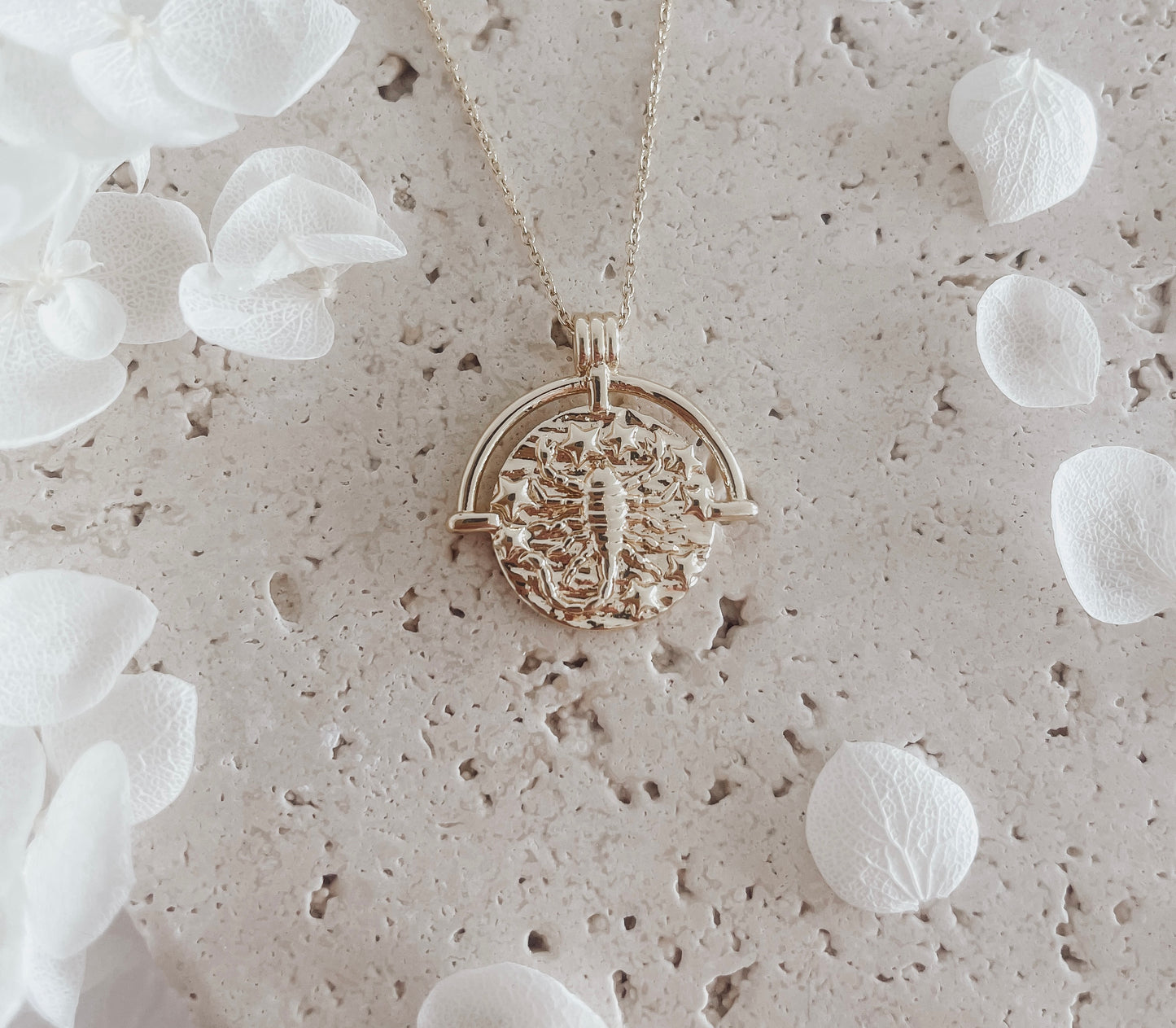 Keandra - 18ct Gold Plated Zodiac Necklace